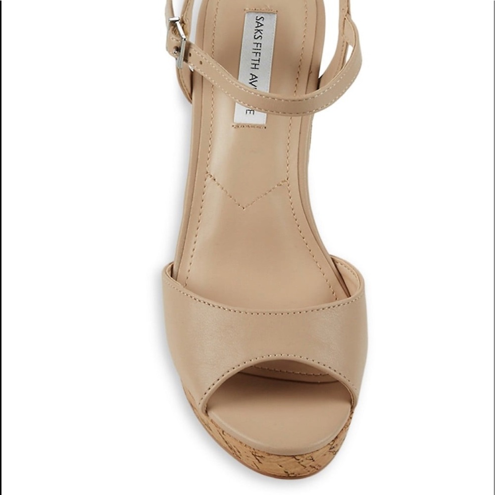 Faux Leather Wedge Sandals